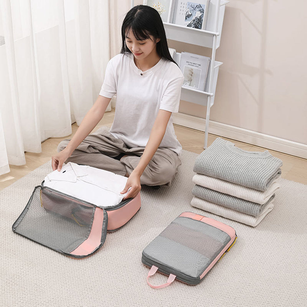 LXSN-000680 3PCS Travel Clothing Compression Packing Pouch Oxford Cloth Storage Bag LXSN-000680 3PCS Travel Clothing Compression Packing Pouch Oxford Cloth Storage Bag
